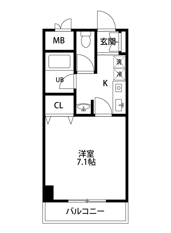 グランディール壱番館 503号室 間取り