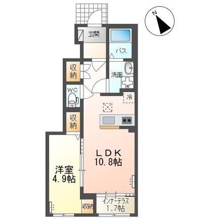 プレシア 101号室 間取り