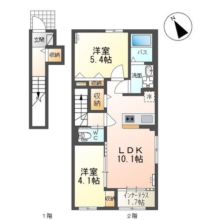 プレシア 202号室 間取り