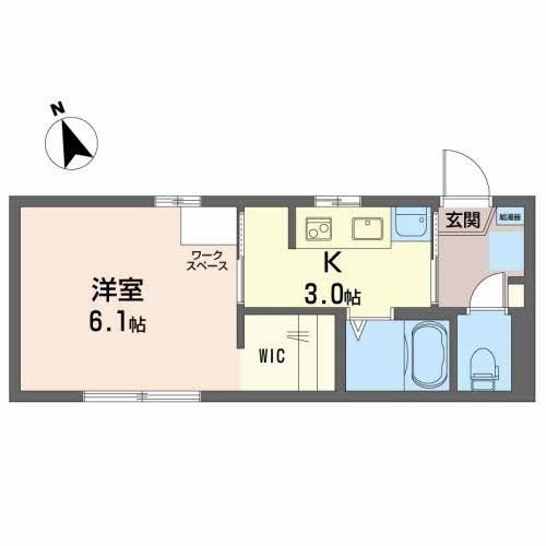 カーサ　デ　エスキナ 202号室 間取り