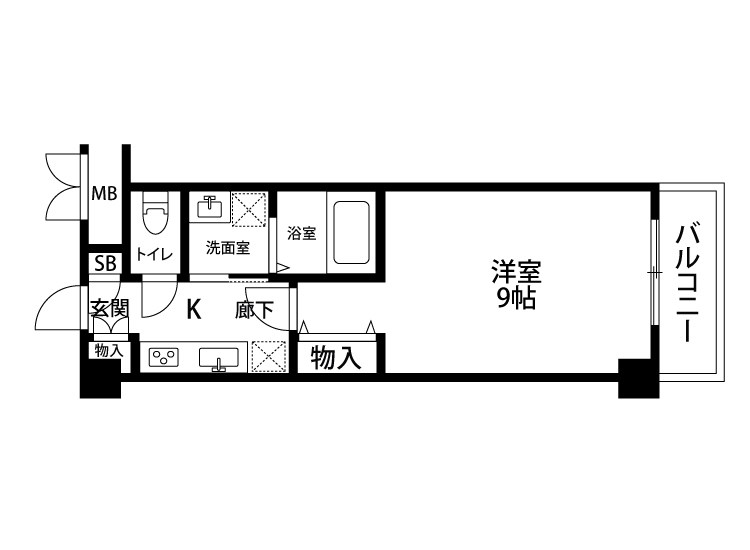 ファーストクラス神道寺 304号室 間取り