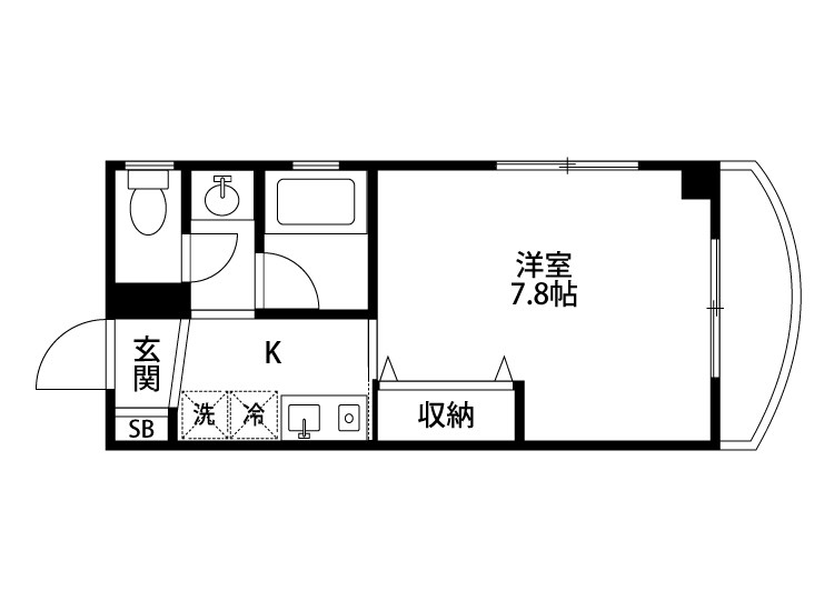 ヴェルサ 201号室 間取り