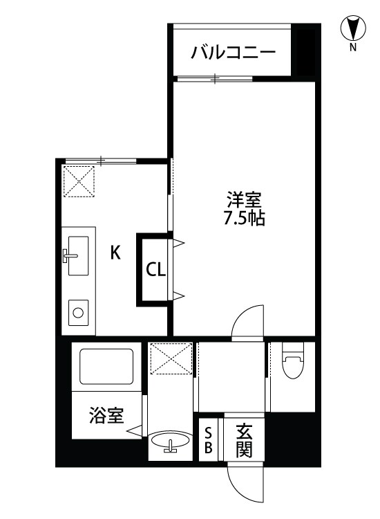 ヴィルフランシュ古町 902号室 間取り