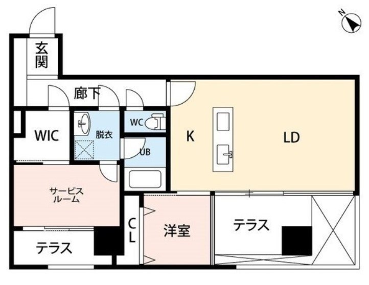 ザ・パーク一番堀 803号室 間取り