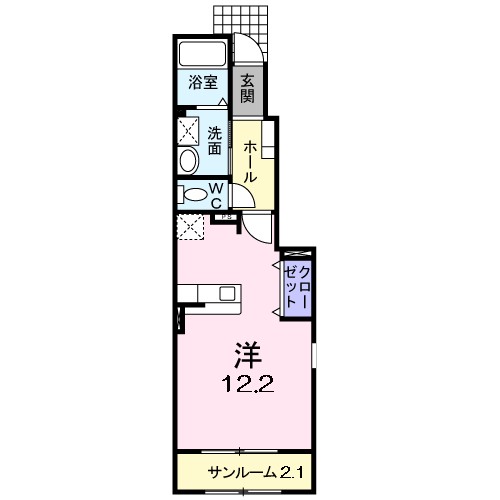 ミルキータウン城所Ⅱ 101号室 間取り