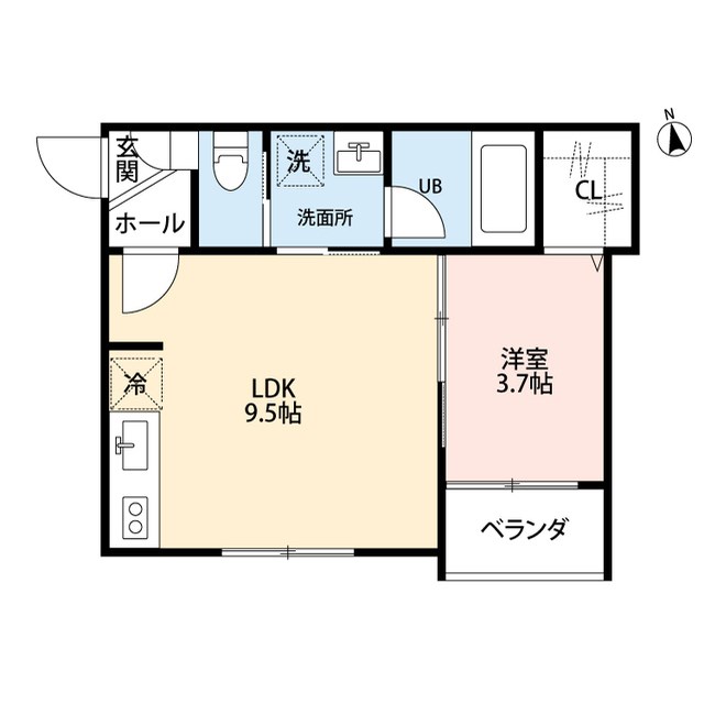 Rooms南万代 間取り図