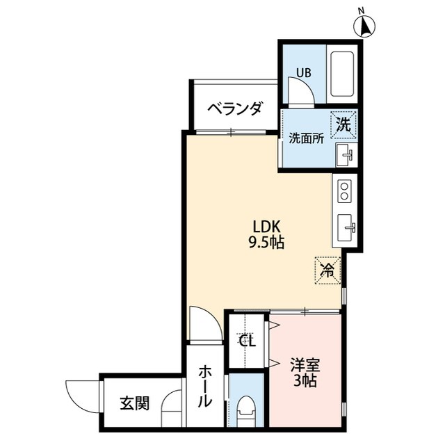 Rooms南万代 間取り図