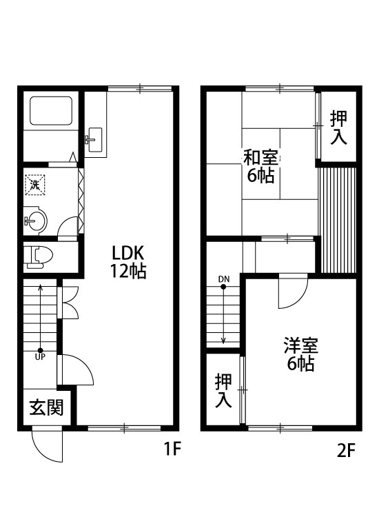 外山レイクサイドハウス K110号室 間取り