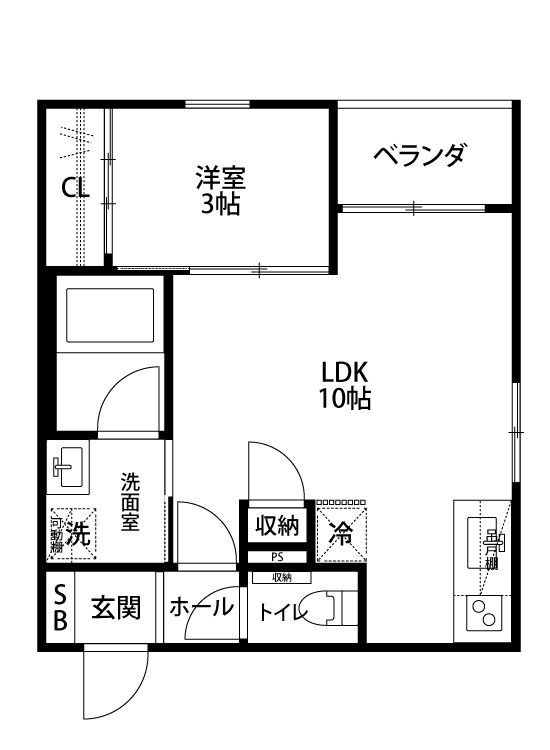フューチャー東中野山 201号室 間取り