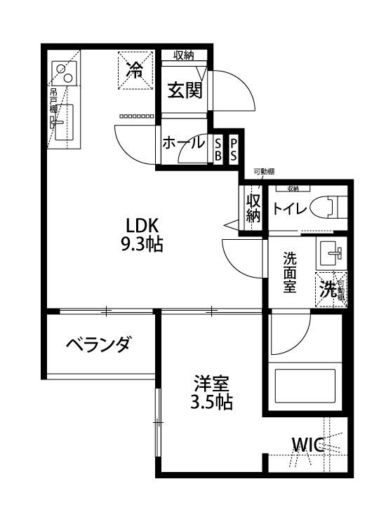 フューチャー東中野山 303号室 間取り