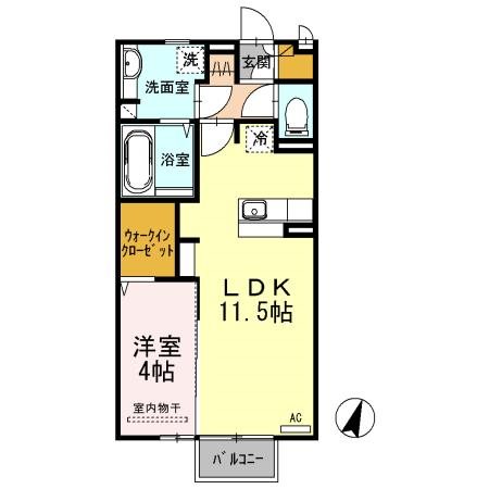 ベルファム 102号室 間取り