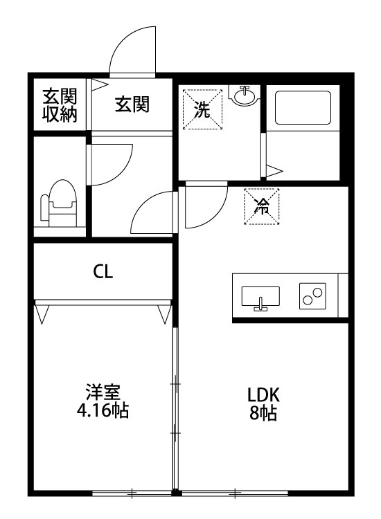 アマン浜浦 303号室 間取り