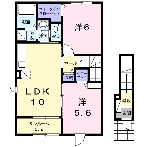 ブリーズ 201号室 間取り