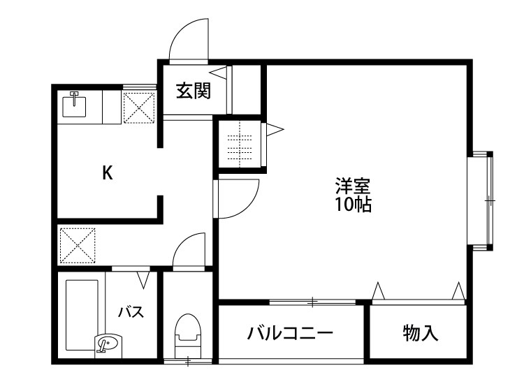 カンピオーネ 203号室 間取り
