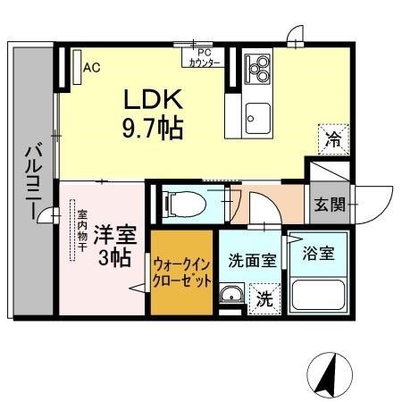 コート　テラ 105号室 間取り