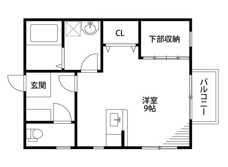 ワンダーヒルズ 103号室 間取り