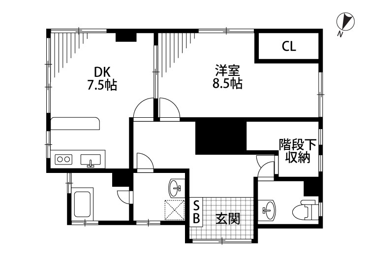 パティオ長嶺 101号室 間取り