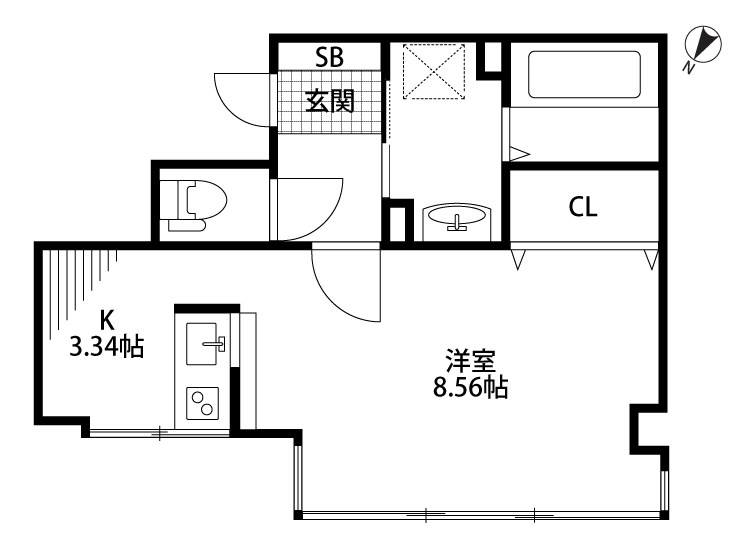 パティオ長嶺 301号室 間取り