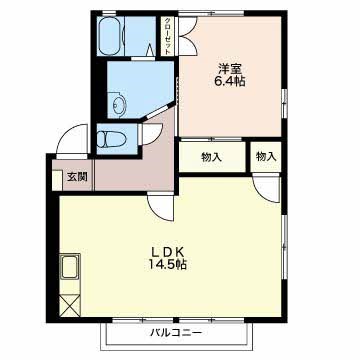 グランメール女池 101号室 間取り