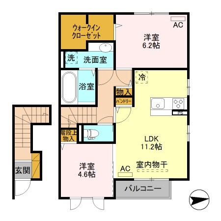 ルーチェ 205号室 間取り