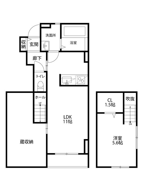 ベルリードⅠ 102号室 間取り