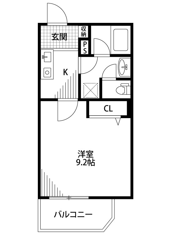 BUENA東大通 501号室 間取り