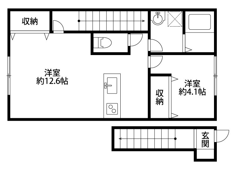 Maison　de　Rich 201号室 間取り