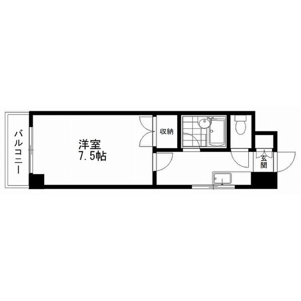 リバティプラザ東堀Ⅱ 303号室 間取り