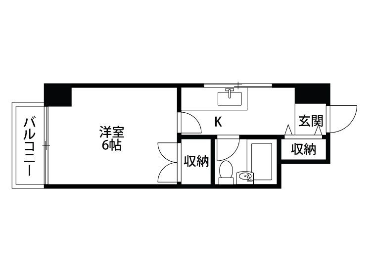 リバティプラザ東堀Ⅱ 606号室 間取り