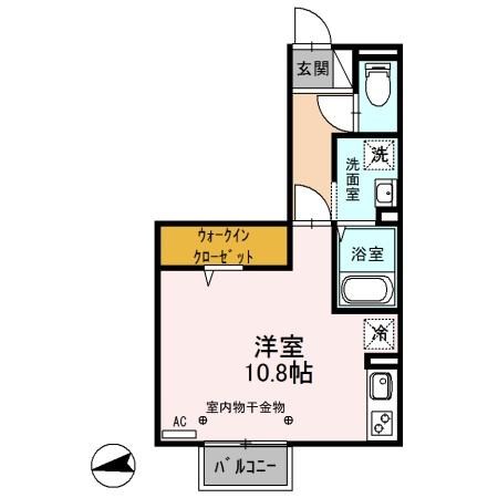 パルティーレ 106号室 間取り