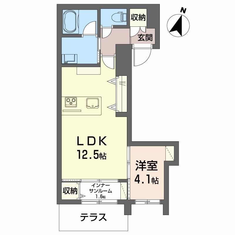 シャーメゾン東幸町 101号室 間取り