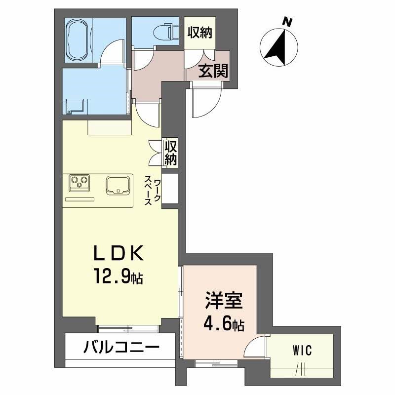 シャーメゾン東幸町 201号室 間取り