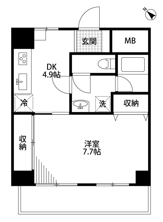 BUENA西堀前通一番町 202号室 間取り