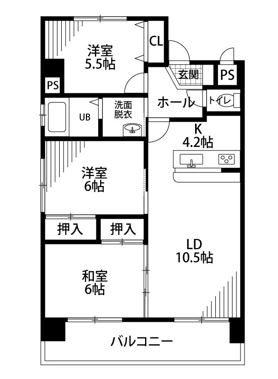 ボヌール文京 306号室 間取り