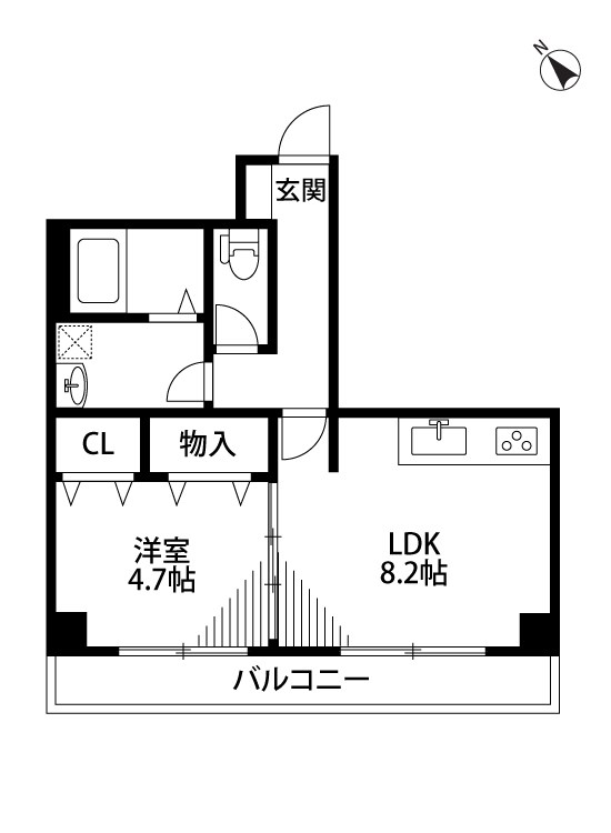 アルビーナ 503号室 間取り