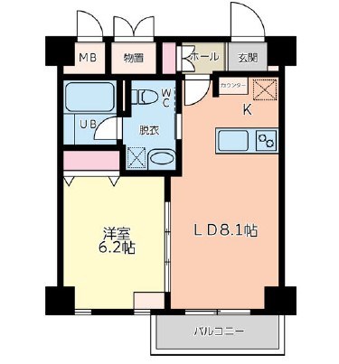 Kaya sumi topia 103号室 間取り