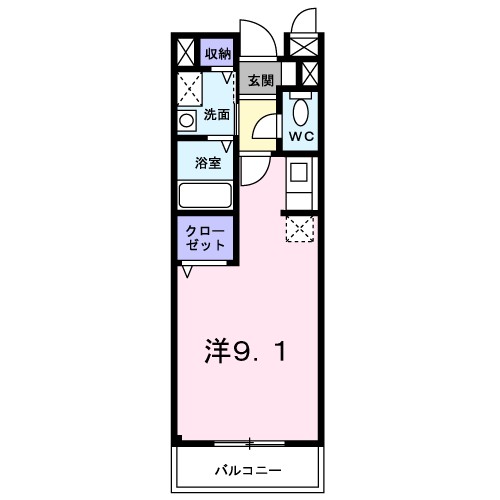 ネオ　ブリーズ 104号室 間取り