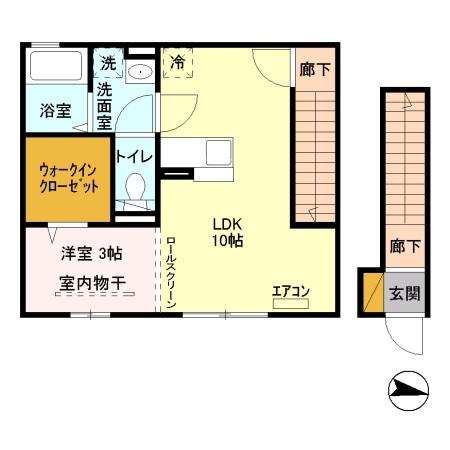 ロベール新和 201号室 間取り