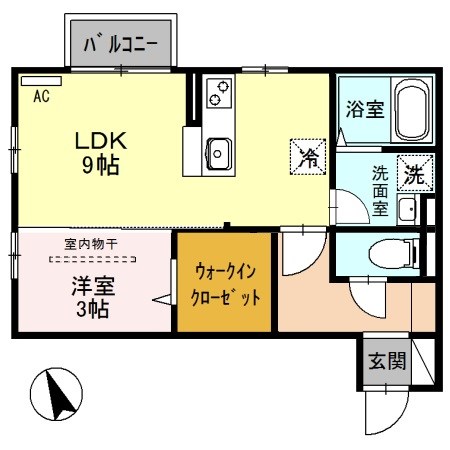 エミグランド B202号室 間取り