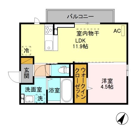 エスポワール寺尾台 A101号室 間取り