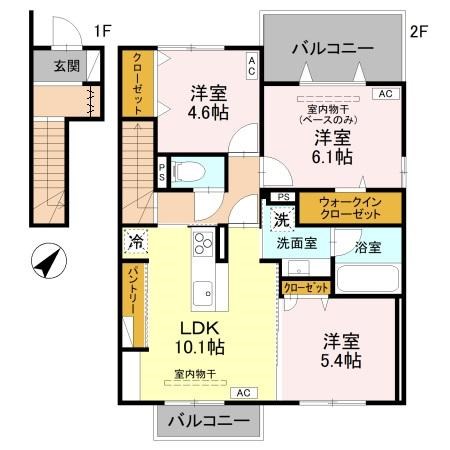 モナ・シエロ 201号室 間取り