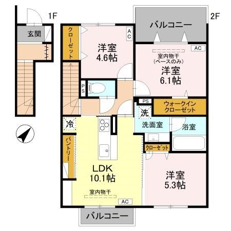 モナ・シエロ 202号室 間取り