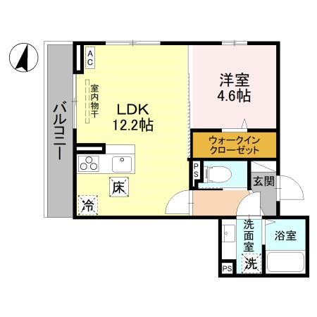 クレスタ 203号室 間取り