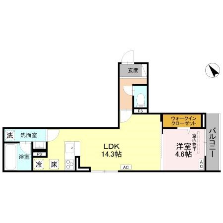 D-ROOM東明 302号室 間取り
