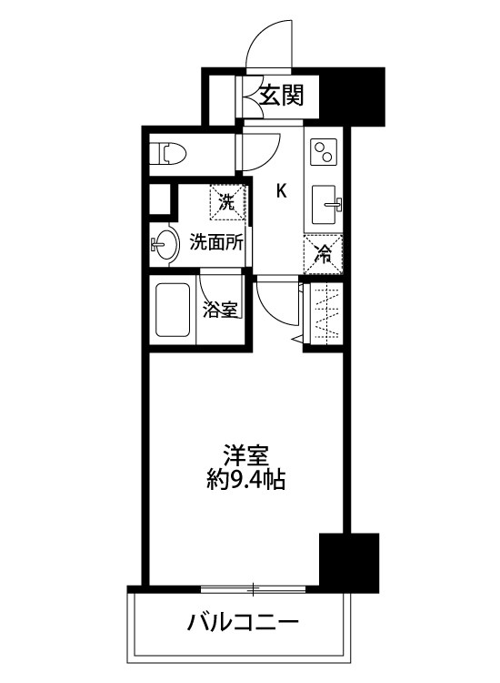 S-FORT新潟駅前 302号室 間取り