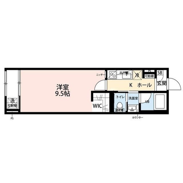 Rooms万代5 202号室 間取り