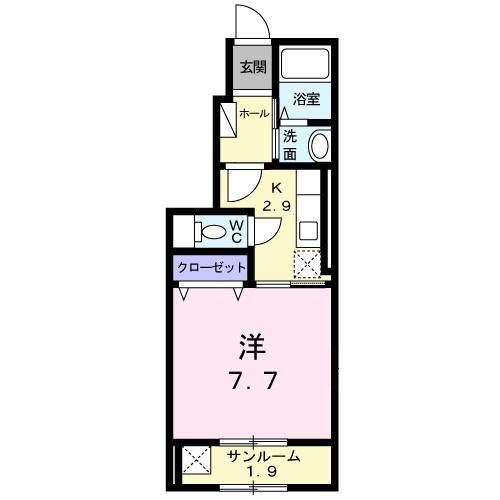 ローレルガーデン白山 103号室 間取り