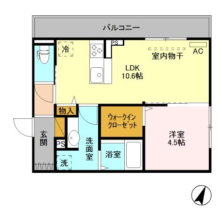 フォルテアB 301号室 間取り