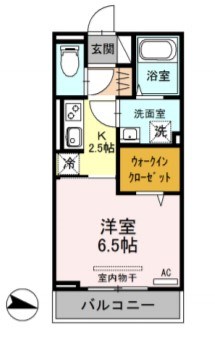 フロントコート 103号室 間取り