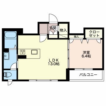 江南ガーデン 202号室 間取り